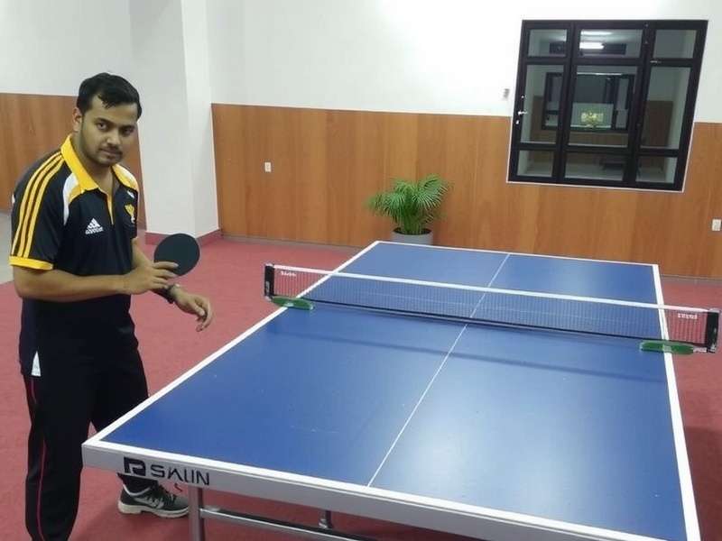 Competitive tournament action in Desi Table Tennis Star Desi Table Tennis Star Tournament