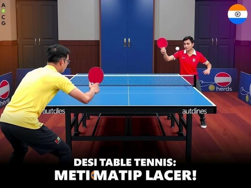 Compete against players across India in Desi Table Tennis Star Desi Table Tennis Star Multiplayer